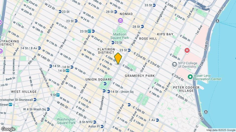49 East 19th Street Mapa y Detalles de la Ubicación