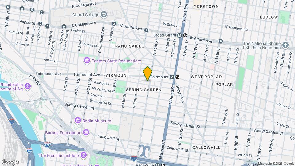 628 N 16th St Map and Location Details