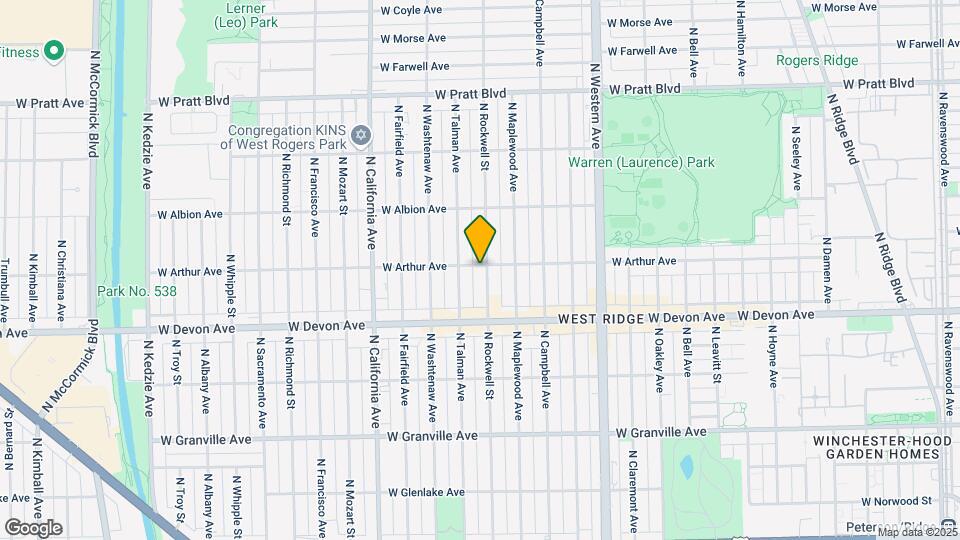 6454 N Rockwell St Mapa y Detalles de la Ubicación