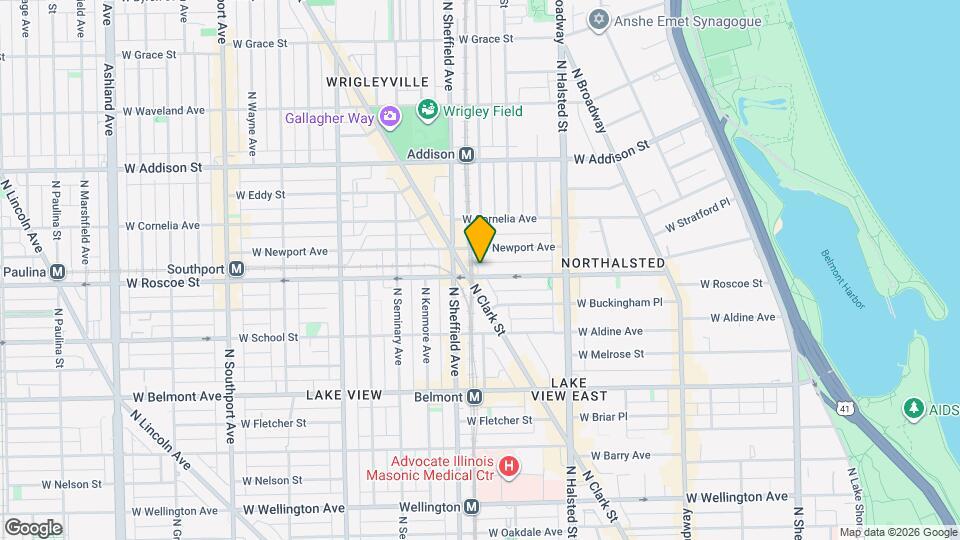 930 W Roscoe St, Unit 658-11 Map and Location Details