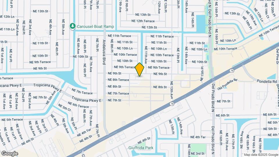 1021 NE 8th Terrace Map and Location Details