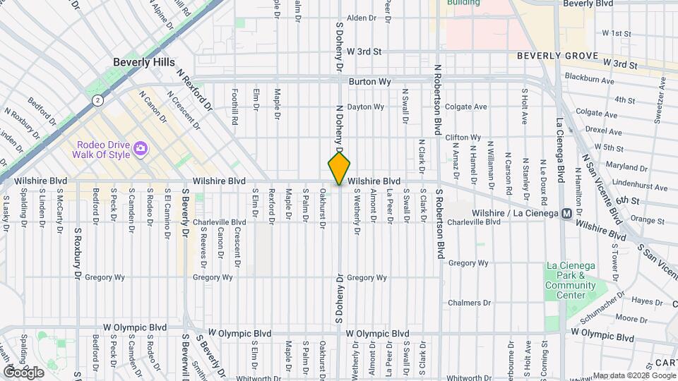 105 S Doheny Dr Map and Location Details
