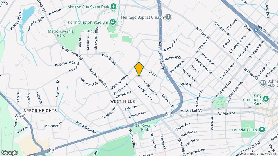 923 E Hillcrest Dr, Unit 2 Map and Location Details
