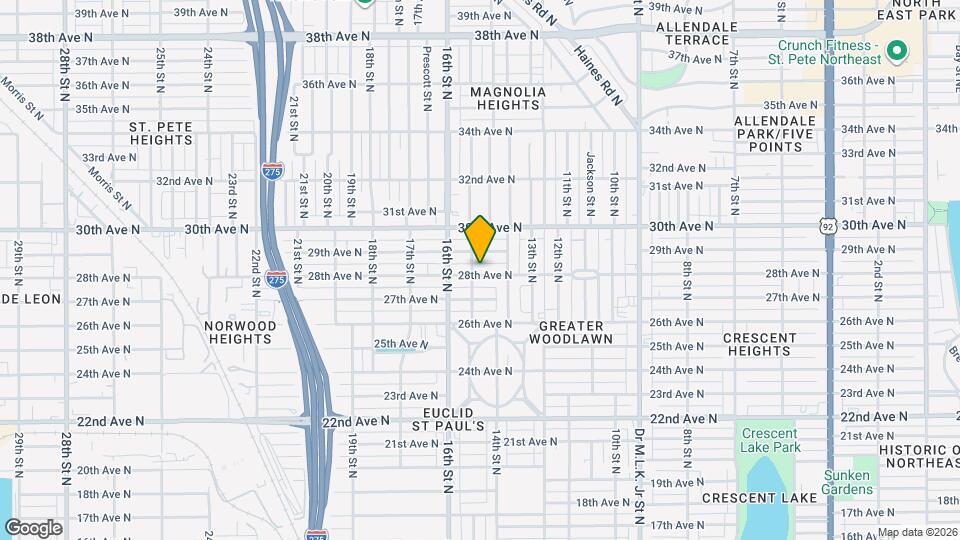 1461 28th Ave N Map and Location Details