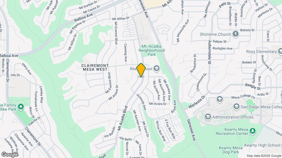 3690 Mt Acadia Blvd Map and Location Details