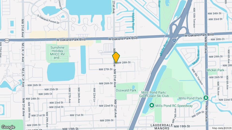 2736 NW 21st Ave Map and Location Details