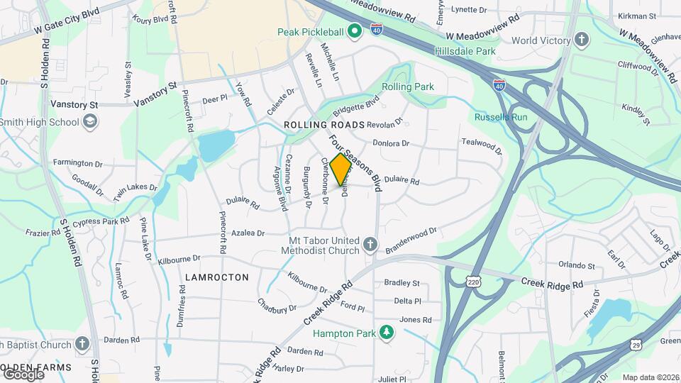 2601 Dulaire Rd Map and Location Details