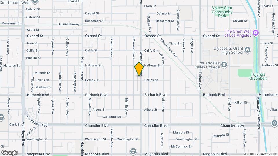 5711 Woodman Ave, Unit 5711 Map and Location Details