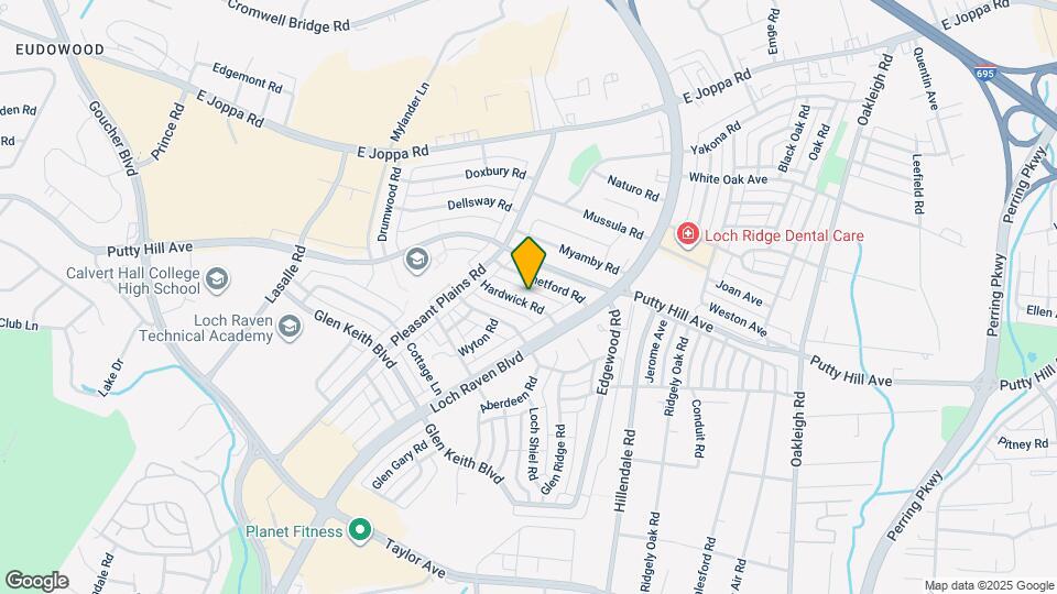 1642 Hardwick Rd Map and Location Details