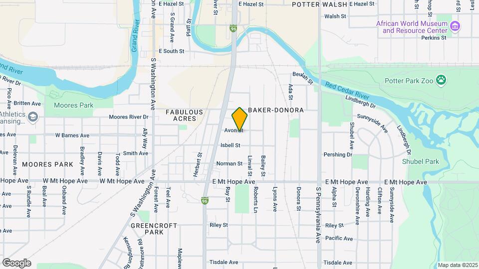 540 Avon St Map and Location Details