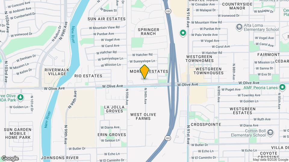 9351 W Caron Dr Map and Location Details