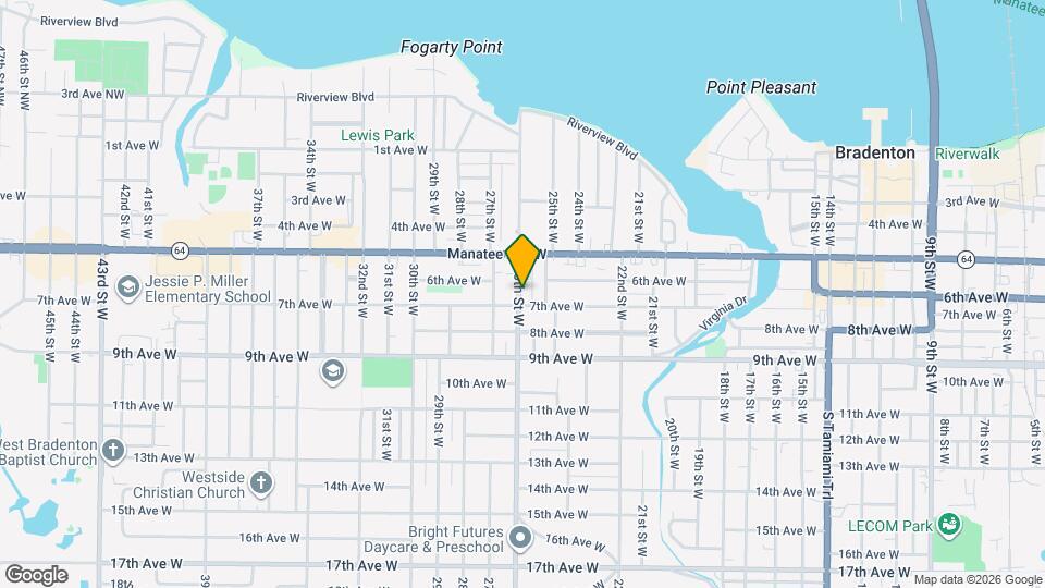 617 26th St W Map and Location Details