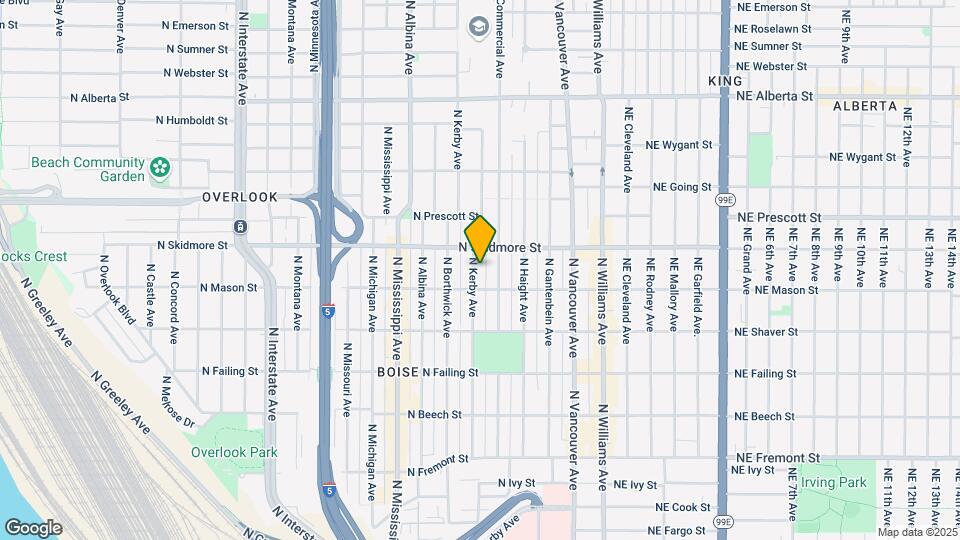 4134 N Kerby Ave Map and Location Details