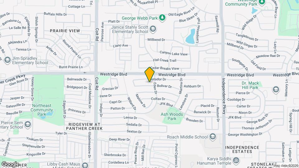 10516 Bolivar Dr Map and Location Details