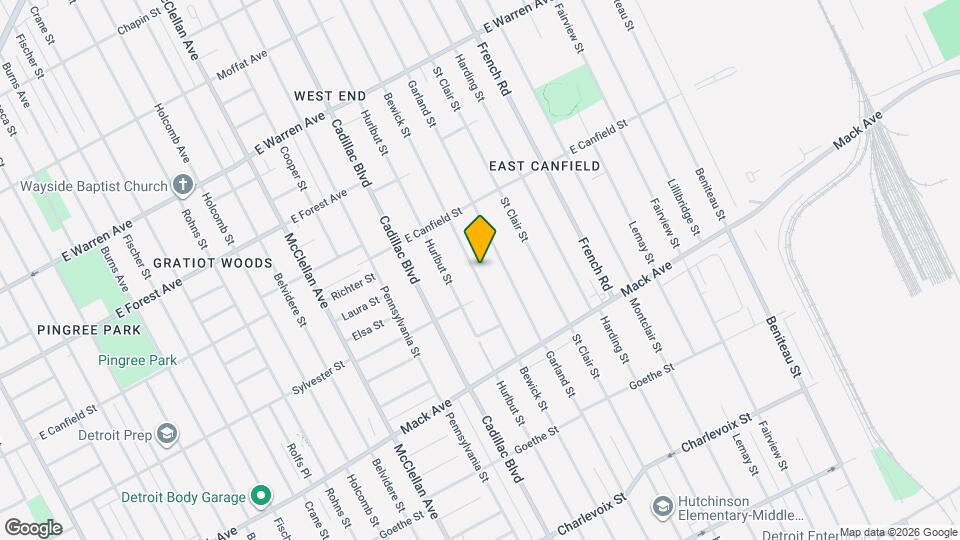 3916 Bewick St Map and Location Details