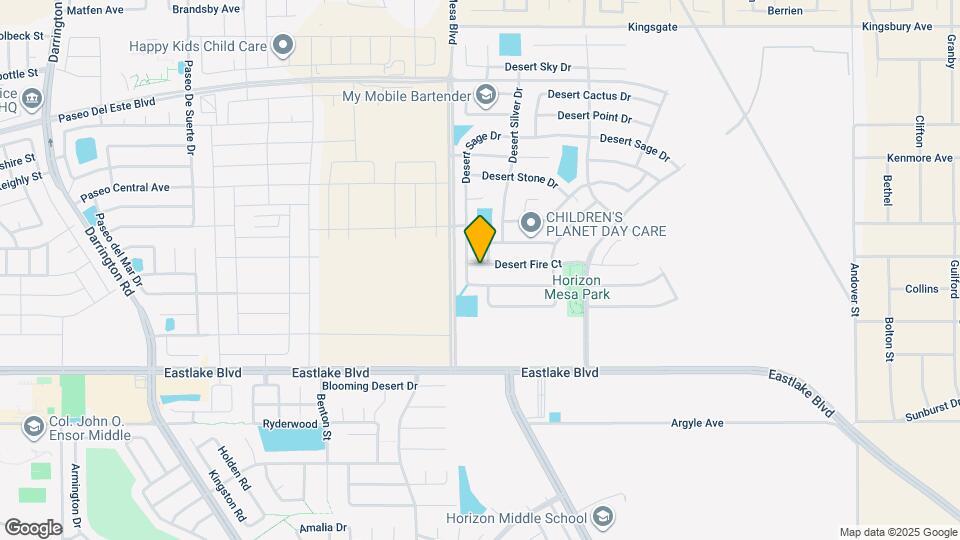 14208 Desert Fire Ct Map and Location Details