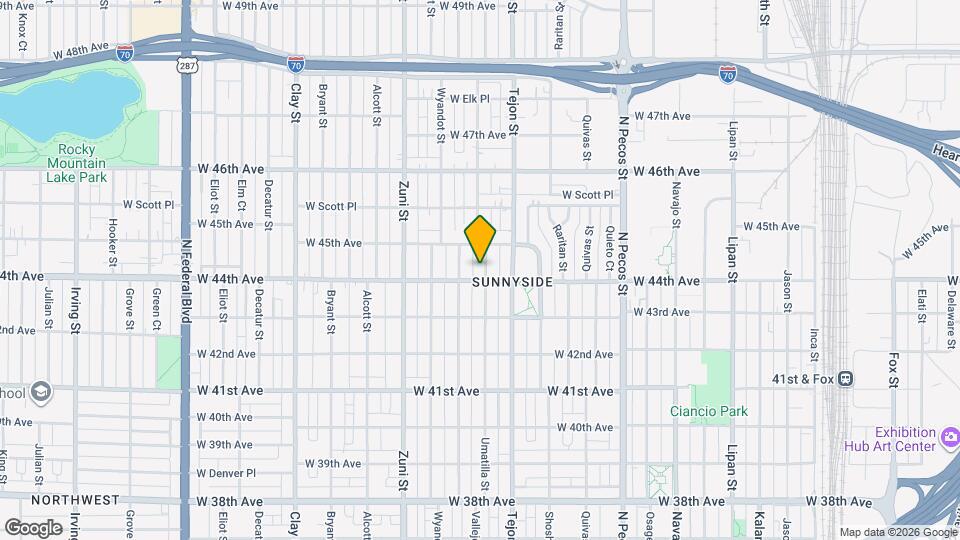 4415 Umatilla St Map and Location Details