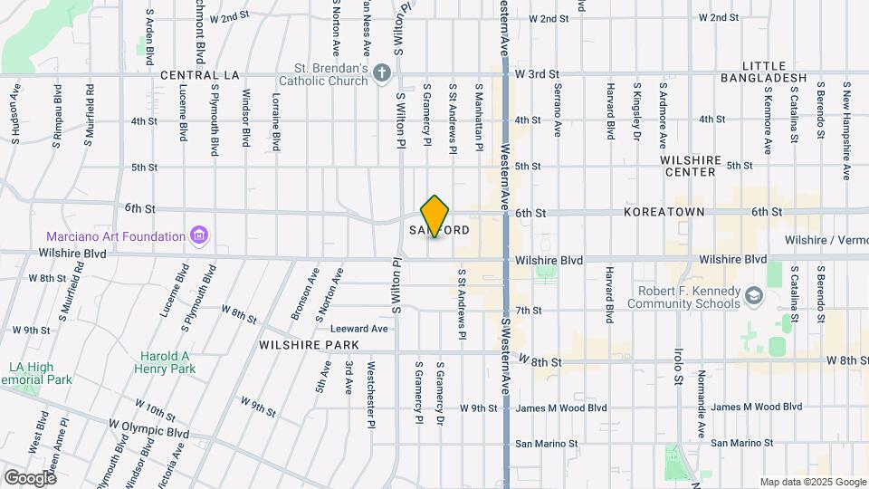 Gramercy Wilshire Map and Location Details