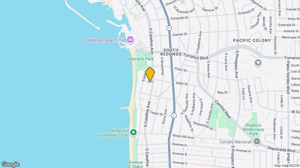 509 S Catalina Ave, Unit A Map and Location Details