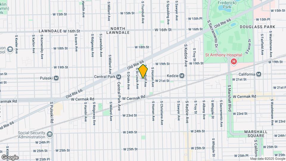 3432 W 21st St Map and Location Details