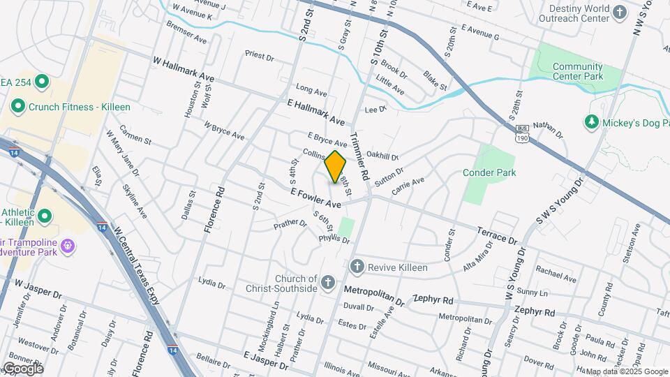 1018 Shofner St Map and Location Details