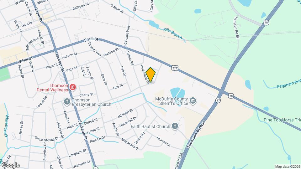 631 Clary St Map and Location Details