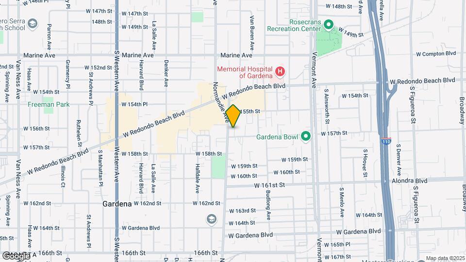 15620 Normandie Ave Mapa y Detalles de la Ubicación