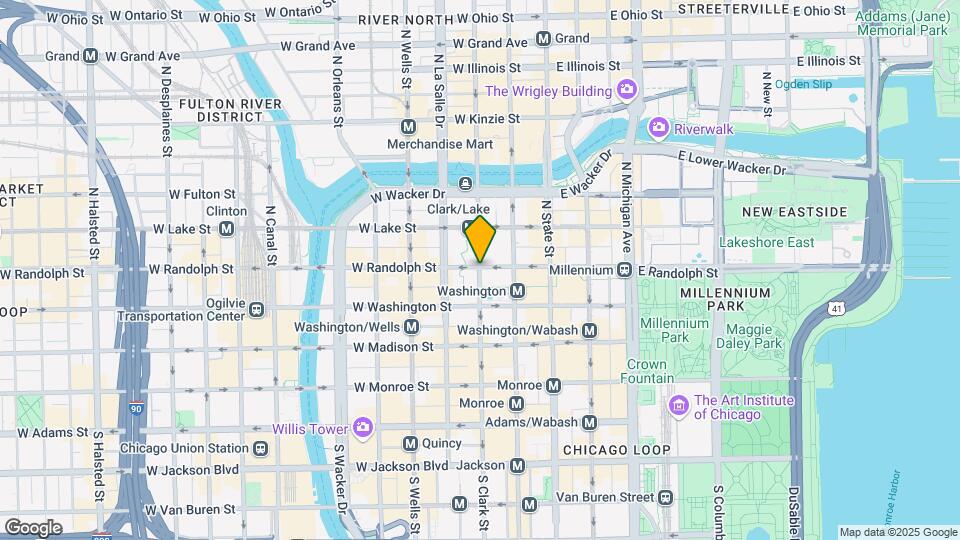 117 N Clark St Map and Location Details