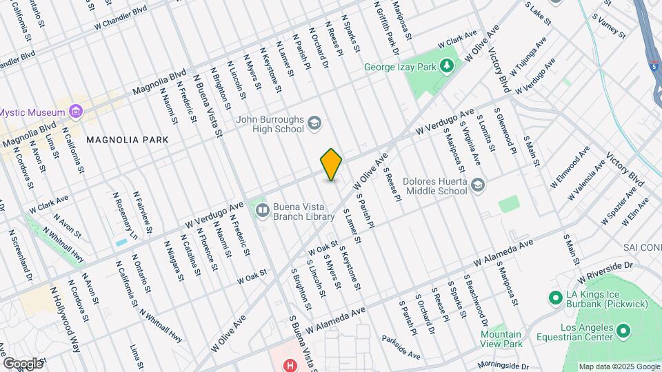 129 N Lamer St Mapa y Detalles de la Ubicación