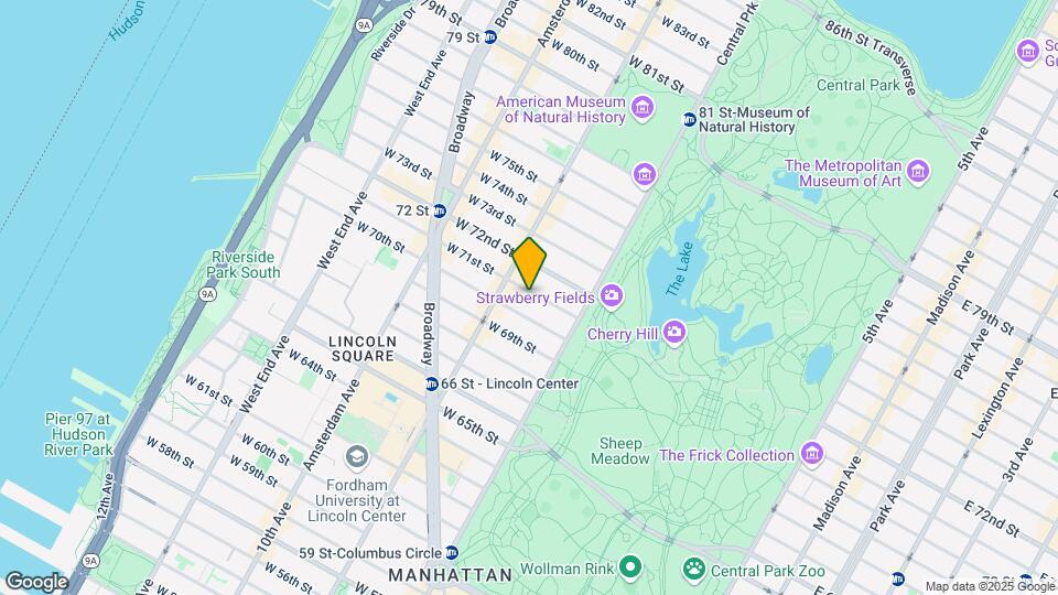 48 W 71st St Map and Location Details