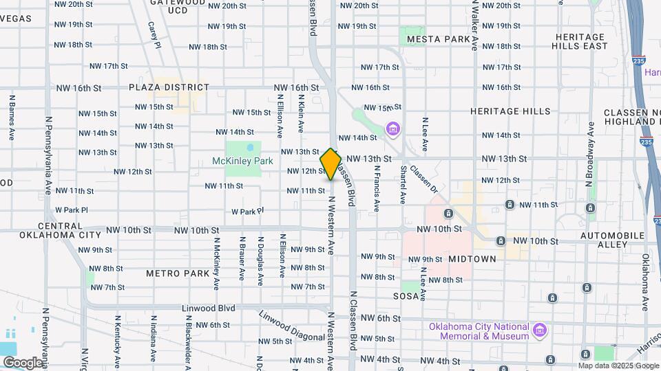 1201 N Western Ave Map and Location Details