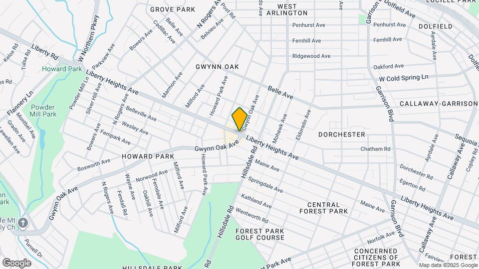 431X Liberty Heights Ave Map and Location Details