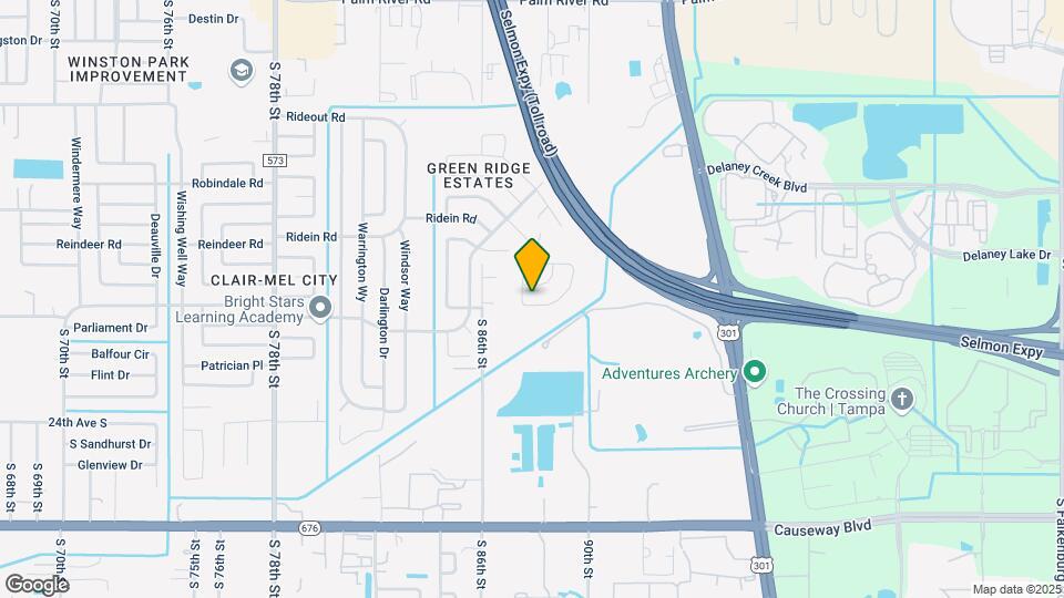 1733 Green Ridge Rd Map and Location Details