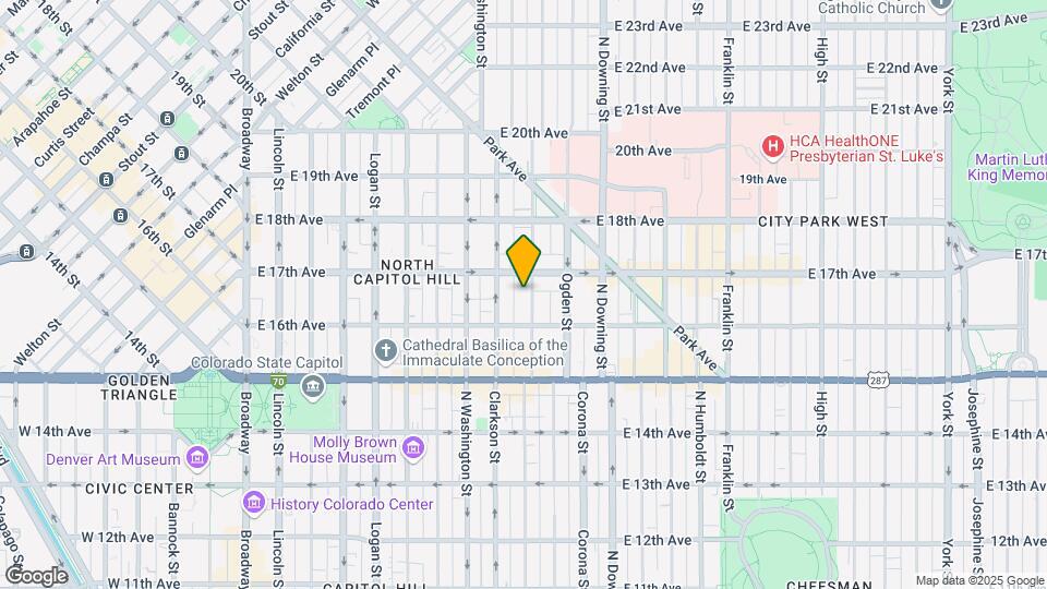 1647 Emerson St Map and Location Details