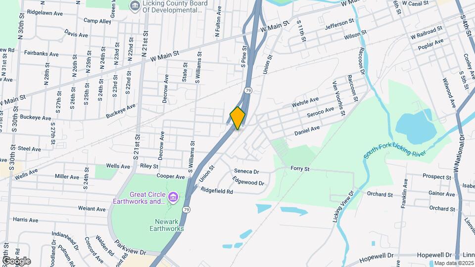 233 S Pine St Map and Location Details