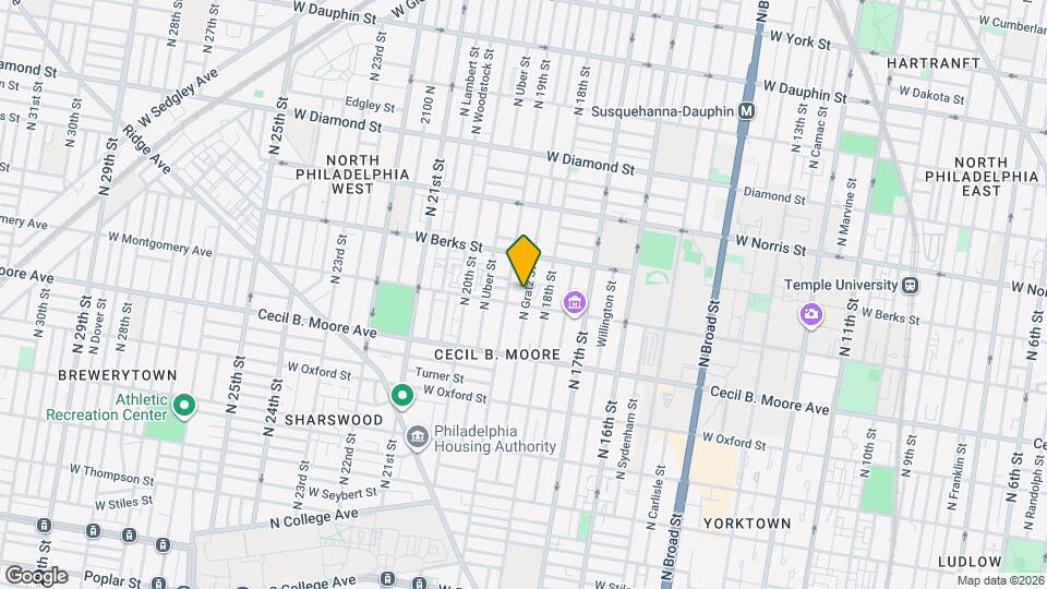 1806 N Gratz St Map and Location Details