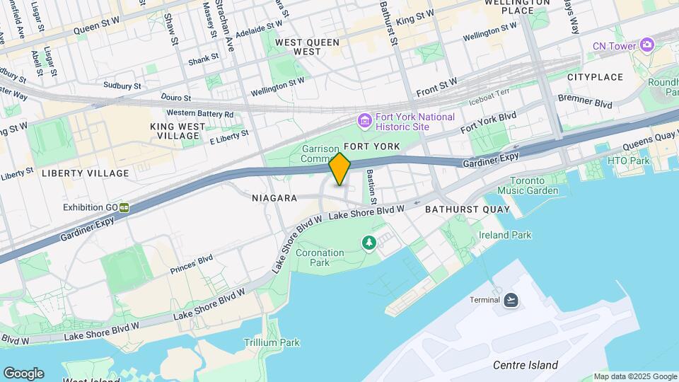 219 Fort York Blvd Map and Location Details