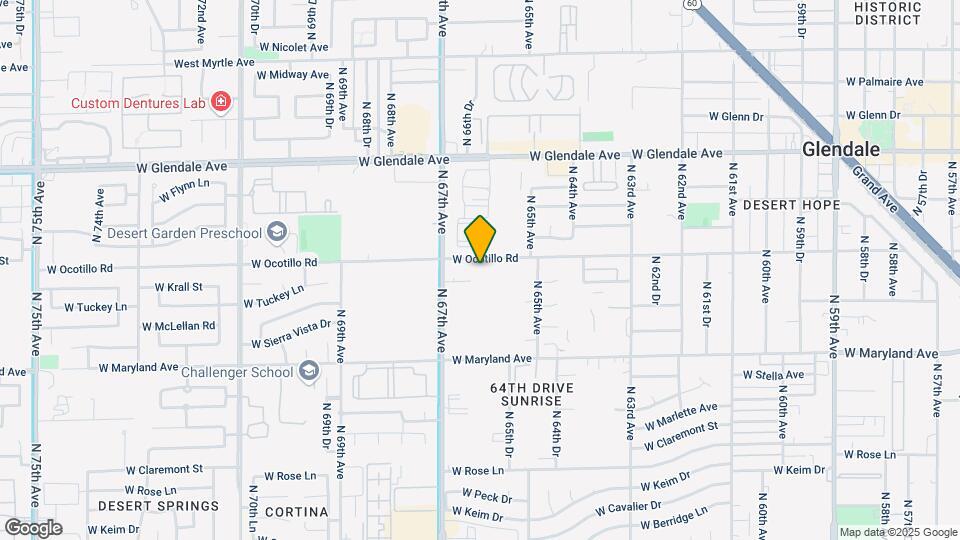 6617 W Ocotillo Rd Mapa y Detalles de la Ubicación