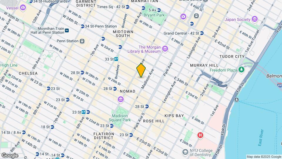 15 E 31st St Map and Location Details