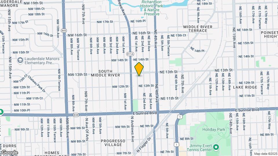 1230 NE 1st Ave. Map and Location Details