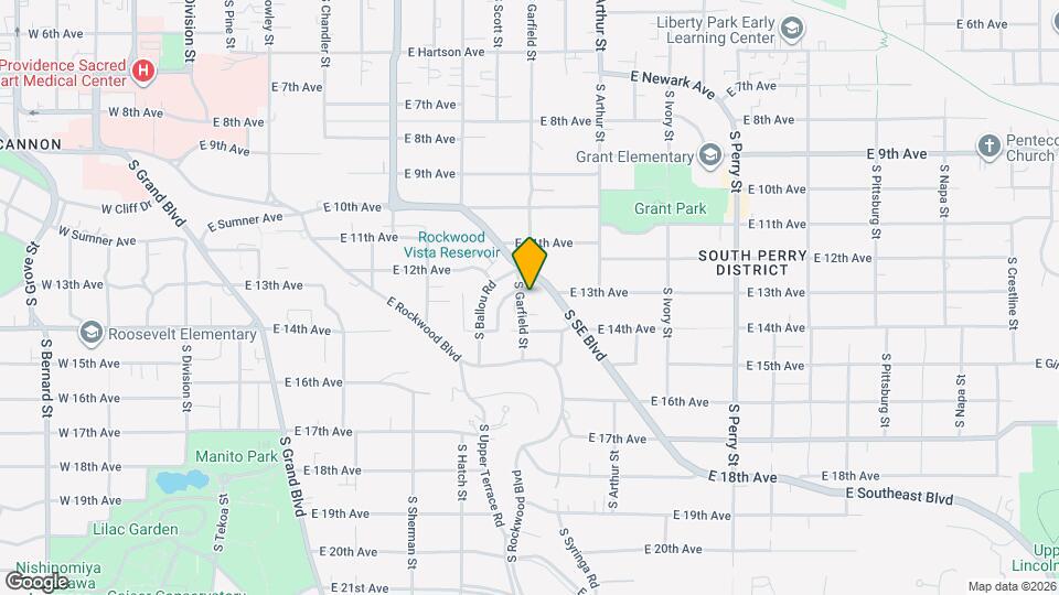 1303 S Garfield St Map and Location Details