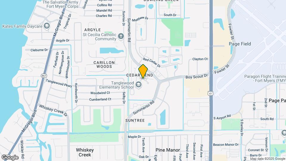 5276 Cedarbend Dr Map and Location Details