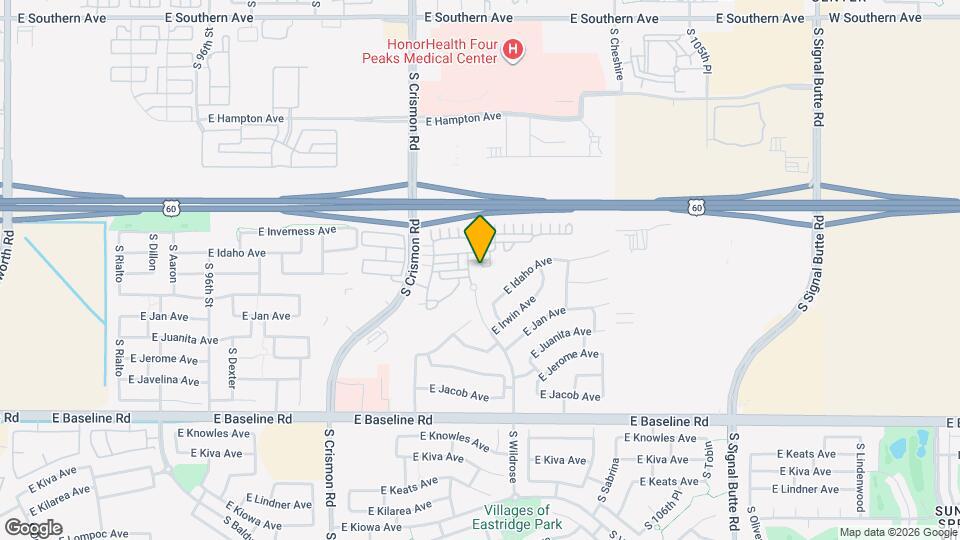 1637 S Wildrose Map and Location Details