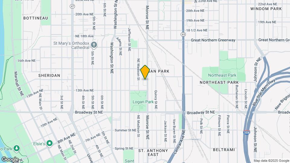 1326 Monroe St NE Map and Location Details