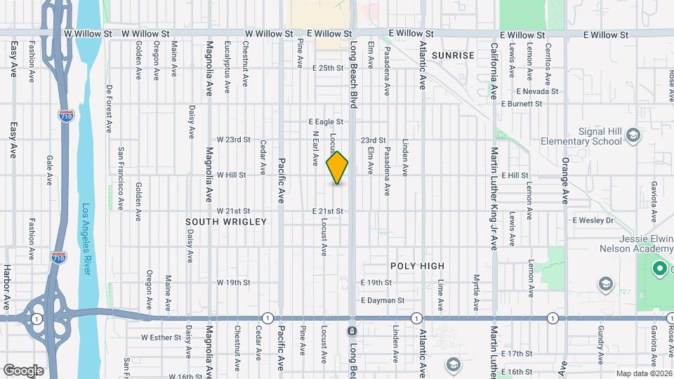 2152 Locust Ave Map and Location Details