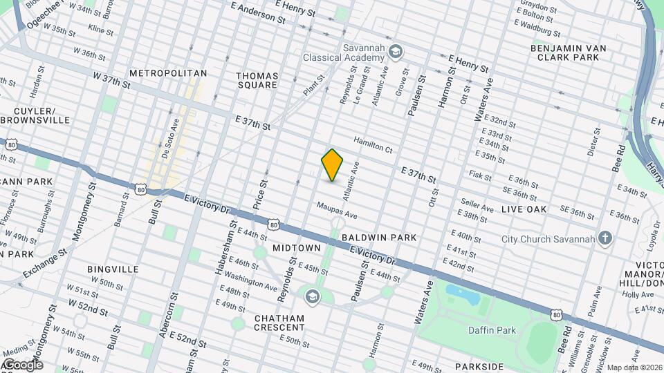 637 E 39th St Map and Location Details