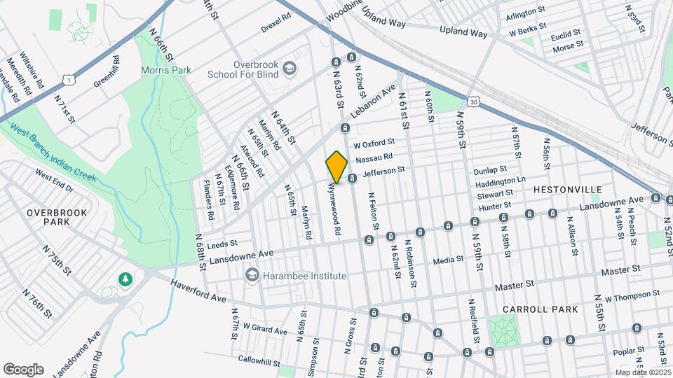 871 Wynnewood Rd Map and Location Details