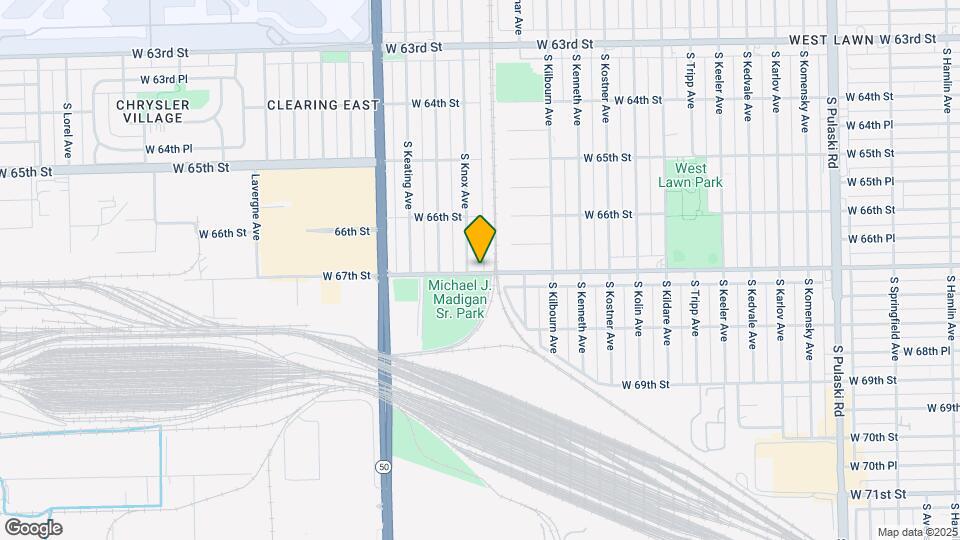6657 S Knox Ave-Unit -Unit G Map and Location Details