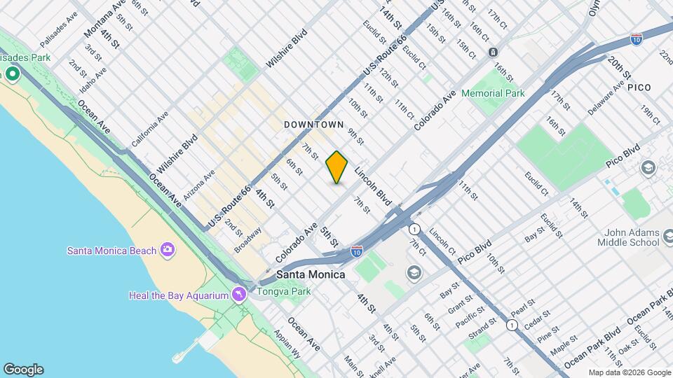 1544 7th St, Unit #5 Map and Location Details