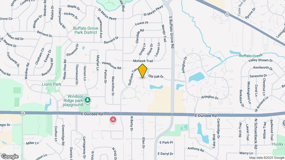213 Old Oak Dr Map and Location Details
